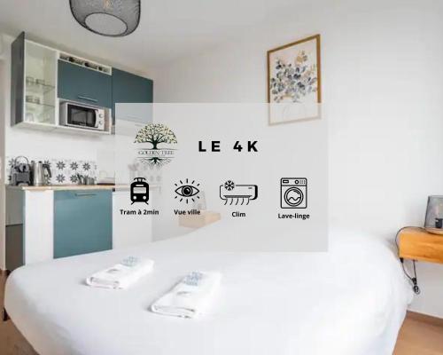 Le 4K - Vue dégagée, Clim, Gare 10min à pied