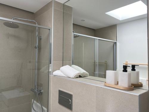 Koupelna v ubytování Descanso junto a las dunas