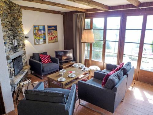 Posezení v ubytování Chalet Chalet Sans Nom by Interhome