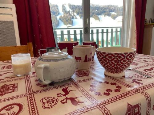 Studio ski aux pieds vue superbe sur les pistes