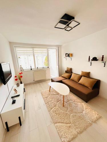 TV a/nebo společenská místnost v ubytování Pop’s Apartment
