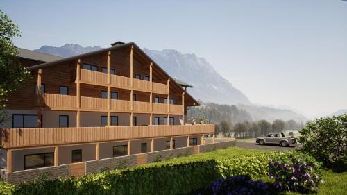 Nespecifikovaný výhled na hory nebo výhled na hory při pohledu z hotelu