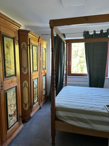 Postel nebo postele na pokoji v ubytování Luxus Wohnung in Zentrum