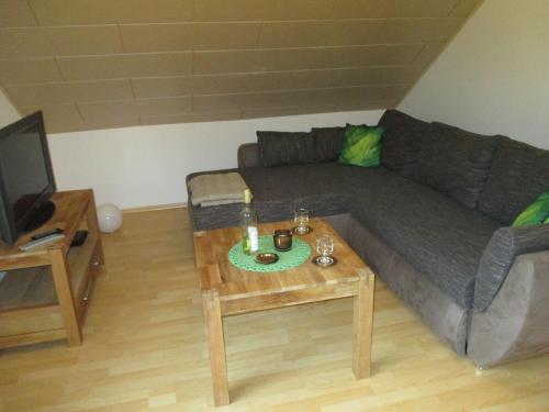 Posezení v ubytování Ferienwohnung an der Lay