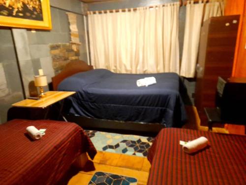 Postel nebo postele na pokoji v ubytování Hostal Newen