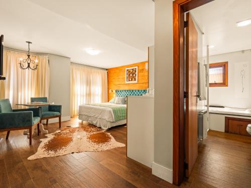 Hotel Cabanas Tio Müllerにあるベッド