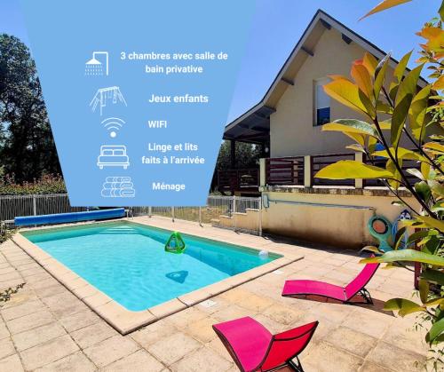 Grande Maison familiale avec piscine