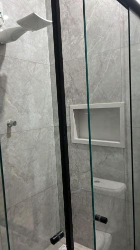 Koupelna v ubytování Augusto Palace Hotel