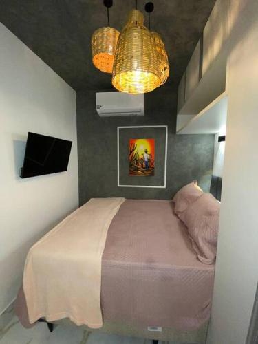 Postel nebo postele na pokoji v ubytování Casa Essence7 - loftsparaiso