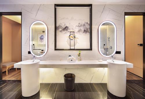 Koupelna v ubytování 桂林桂花树下酒店 Guilin Osmanthus Tree Resort
