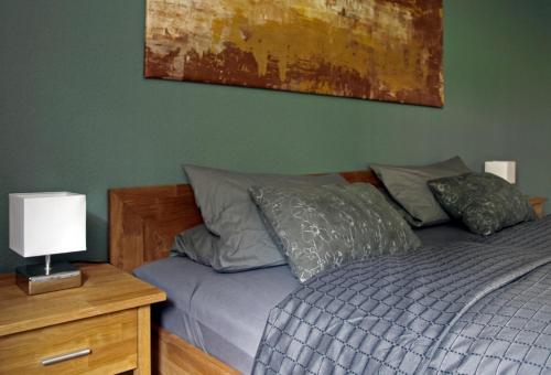 Postel nebo postele na pokoji v ubytování Ferienwohnung Schnepfenthal