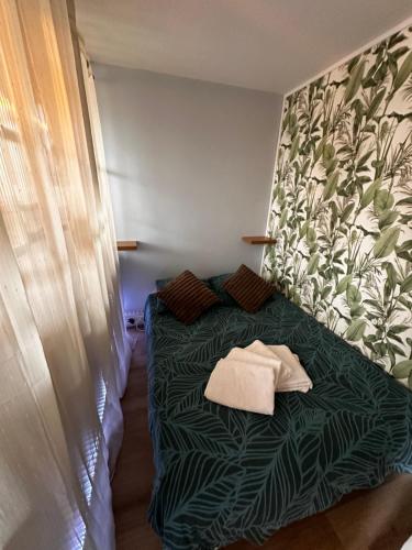 Postel nebo postele na pokoji v ubytování Gîte du Silo Epi de Maïs Piscine et SPA