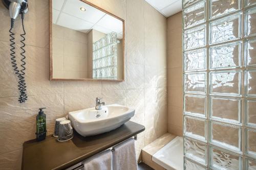 Koupelna v ubytování Hotel Blu Aran