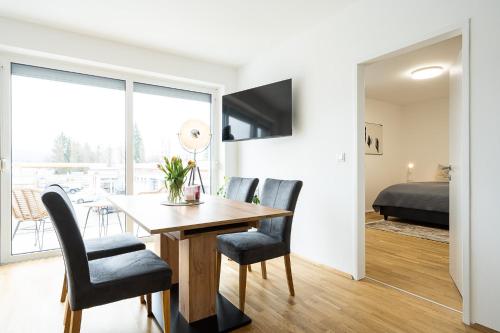 Postel nebo postele na pokoji v ubytování City Apartment Süd