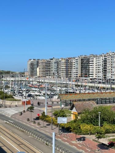 Nespecifikovaný výhled na destinaci Blankenberge nebo výhled na město při pohledu z apartmánu