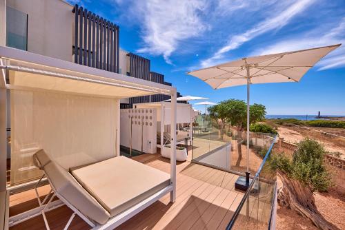 Un balcón o terraza en Universal Grand León & Spa
