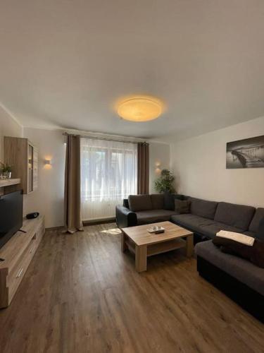 Χώρος καθιστικού στο Gemütliche Ferienwohnung in Nickenich für 5 Gäste