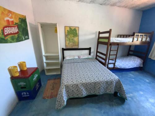 Cama o camas de una habitación en Trip Hostel e Pousada