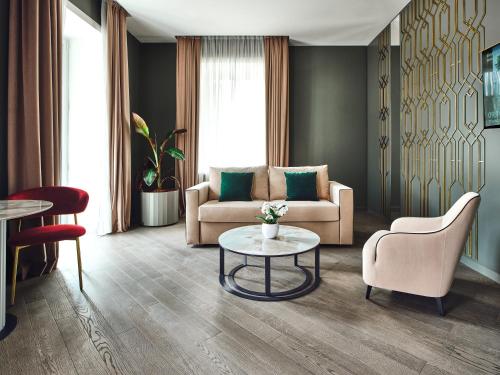 Posezení v ubytování Boutique Hotel Stresa