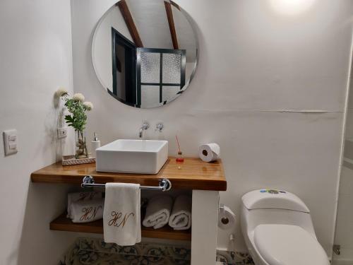 Ванная комната в Hotel Hacienda El Novillero