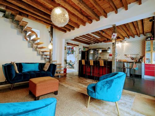 Χώρος καθιστικού στο COCON zen et naturel juste à côté de Paris