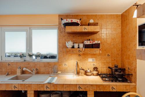 Dapur atau dapur kecil di Cztery Stawy Polesia