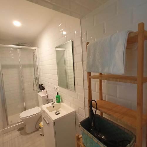 Koupelna v ubytování La Casa de los Viajantes