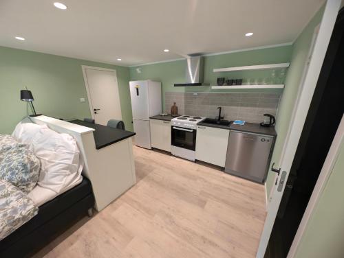 Η κουζίνα ή μικρή κουζίνα στο Reinebringen View Apartment