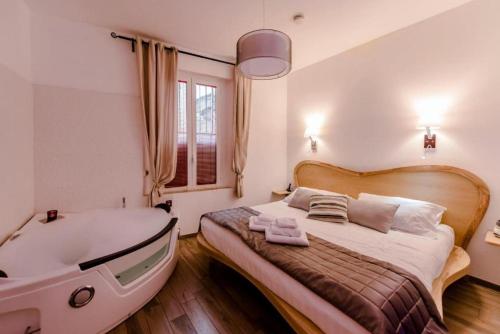 Postel nebo postele na pokoji v ubytování Flatinrome Rooms in Trastevere
