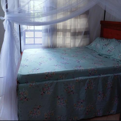 a bedroom with a bed with a canopy at Makinihomestay in Arusha