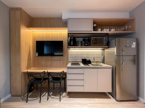 Dapur atau dapur kecil di ParkSide Jardim Paulista