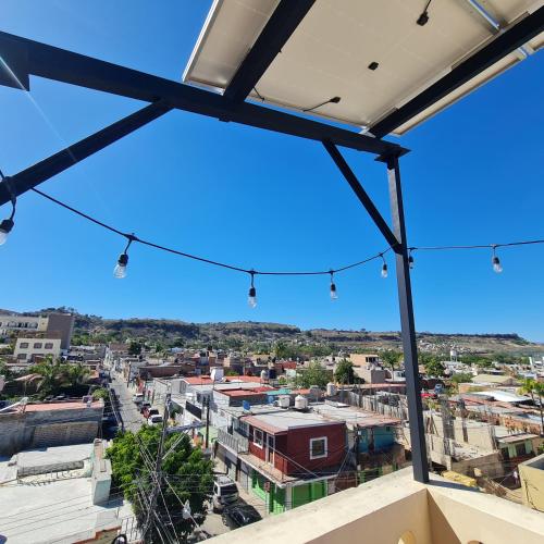 a view of a city from a roof at Habitaciones San Marcos 3 in Tequila