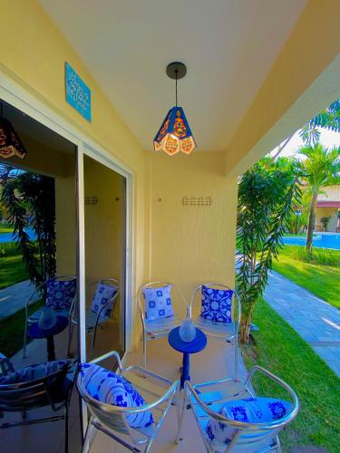 Ruang duduk di Solar Água Apartaments