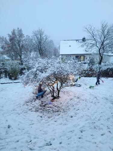 Ferienwohnung Westerwaldblick großzügige Wohlfühloase mit Terrasse semasa musim sejuk