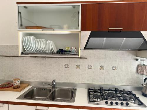 Dapur atau dapur kecil di Beach Retreat