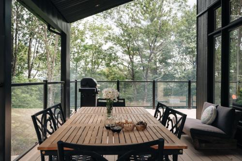 Χώρος καθιστικού στο Chalet Elva Nature & SPA