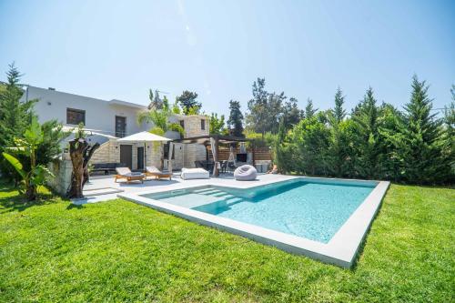 Renaissance Modern Stone House at Vryses - Private pool