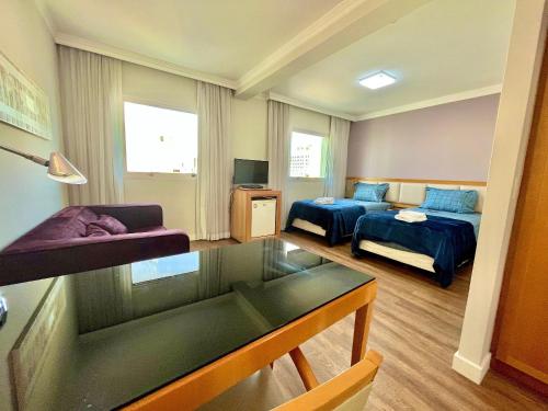 Ένα ή περισσότερα κρεβάτια σε δωμάτιο στο LFlats Hotel Oscar Freire