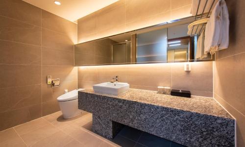 Koupelna v ubytování Venezia Hotel and Suite