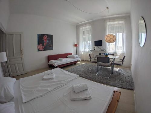 Posteľ alebo postele v izbe v ubytovaní Haus Max