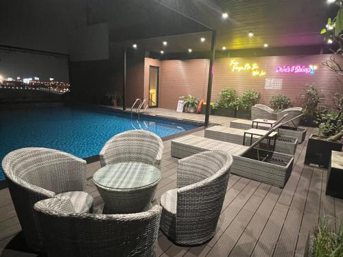 Piscina en o cerca de Paragon Noi bai Hotel & Pool
