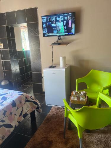 TV a/nebo společenská místnost v ubytování Happy time guest houses