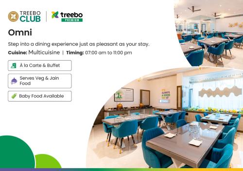 Un restaurante u otro lugar para comer en Treebo Premium Omni Residency