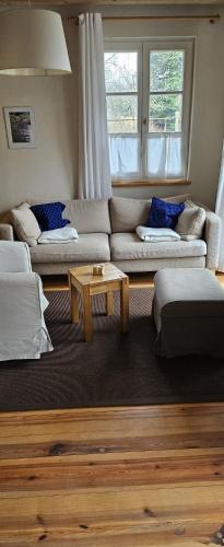 Ruang duduk di Bio-Apartments Mühlspreeweg