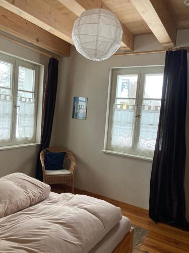 Katil atau katil-katil dalam bilik di Bio-Apartments Mühlspreeweg