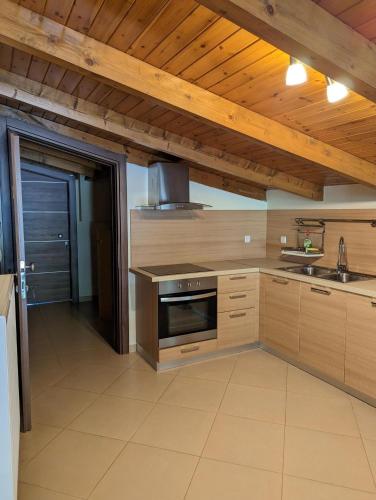 Η κουζίνα ή μικρή κουζίνα στο Samaras Apartments in Kamena Vourla