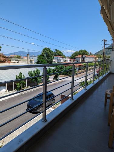 Μπαλκόνι ή βεράντα στο Samaras Apartments in Kamena Vourla