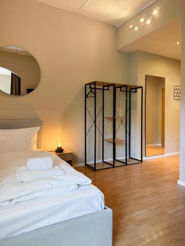 Cama o camas de una habitación en Hotel Sendlinger Tor
