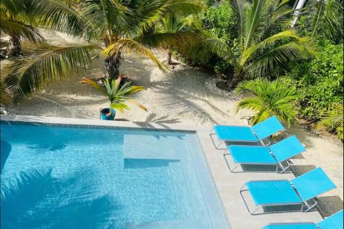 Modern villas at Grace Bay, Turks and Caicos Islands