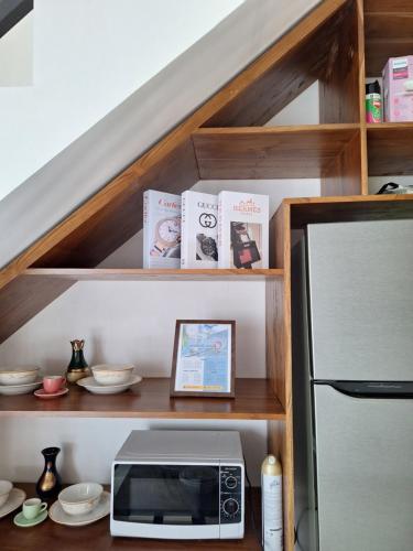 Kuchyň nebo kuchyňský kout v ubytování Alzena villa batu